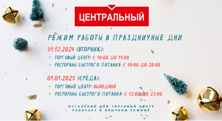 Режим работы в праздничные дни